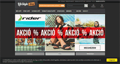 Desktop Screenshot of lifestyleshop.hu